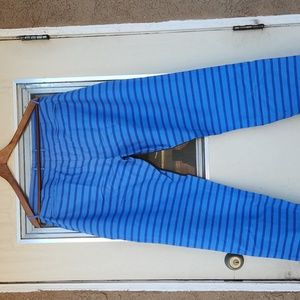 Gap size 8 khakis blue stripped